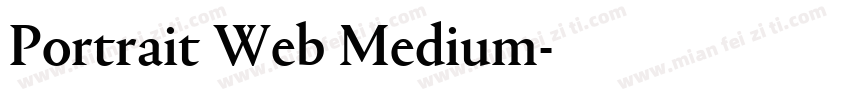 Portrait Web Medium字体转换
